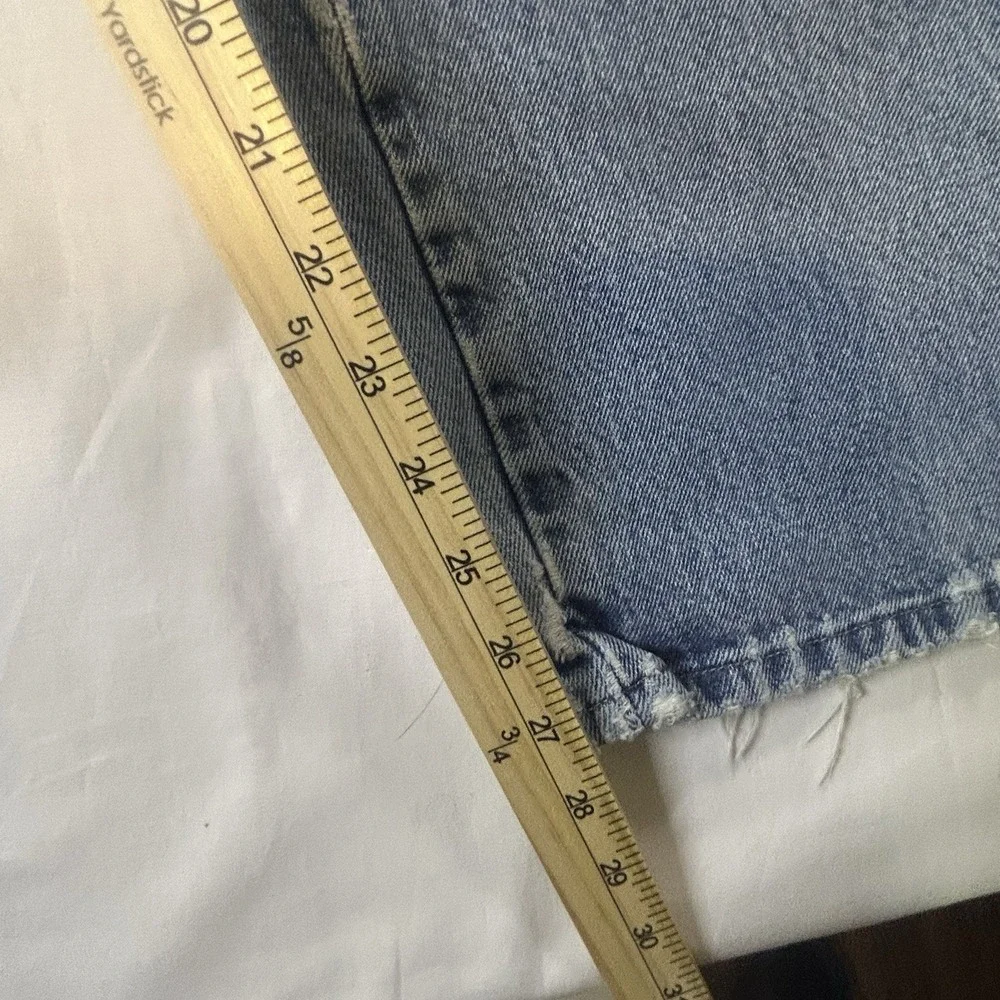 Wrangler‎ Loose Fit Jeans Mens 46x30 Light Wash Distressed Y2K Skater